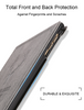 Premium Folio Case Book Cover Design Multi Angle Viewing Stand for iPad Pro Air 10.5 