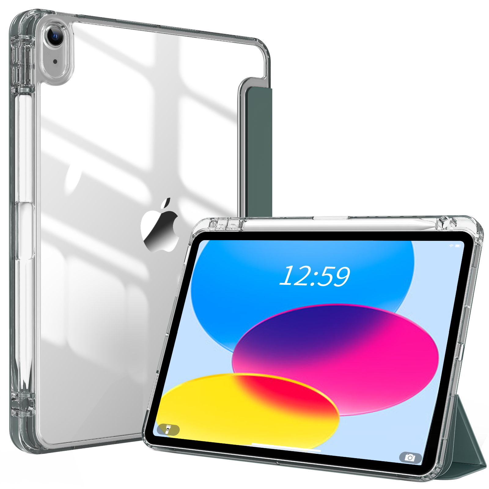 2024 Transparent Acrylic TPU stand Versatile Tablet Covers ipad 10th10.9 inch 