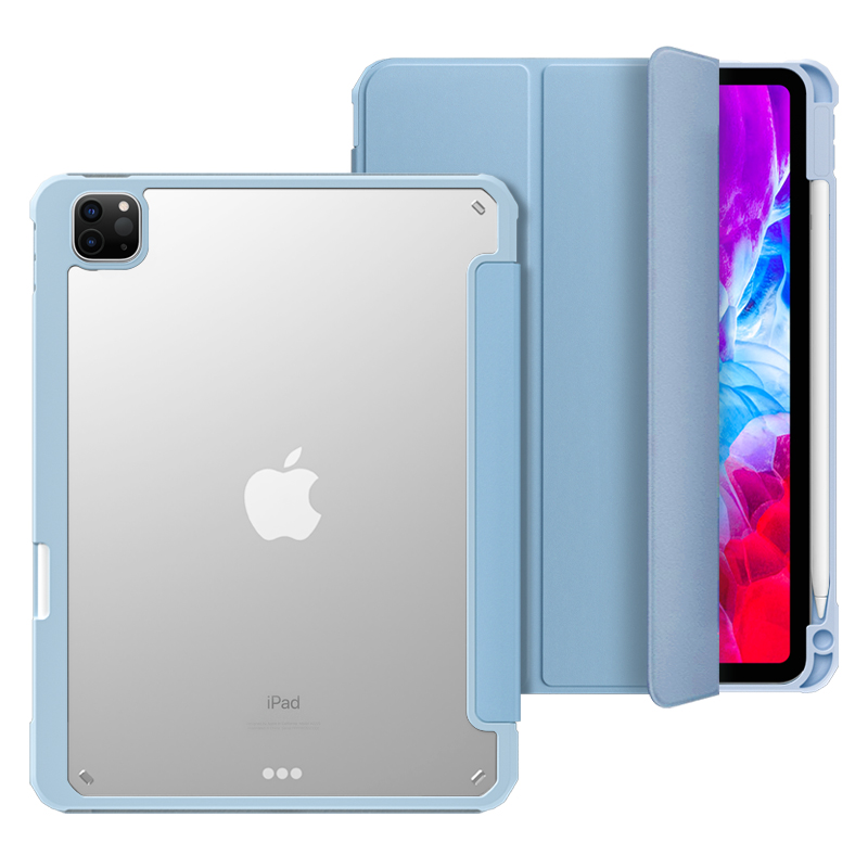 Aurora iPad Pro 11 2021 New Transparent Non Slip With Pencil Holder Cover Case