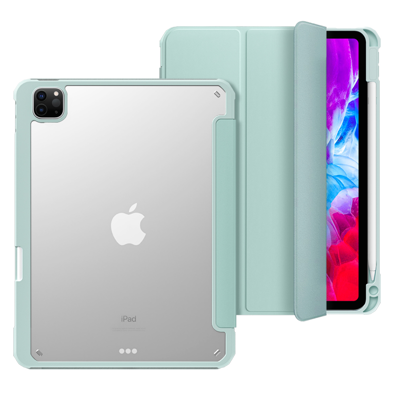 Aurora iPad Pro 11 2020New Transparent Non Slip With Pencil Holder Cover Case